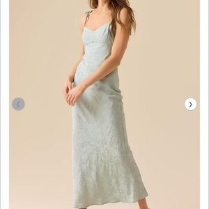 Altar'd State Sage Green Floral Maxi Dress
